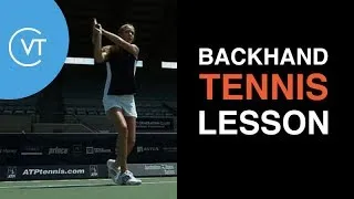 Thumbnail: Backhand Tennis Lesson (single and double Handed) | World Class Coaching - VirtualTennisCoach.com