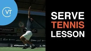 Thumbnail: Serve Tennis Lesson  | World Class Tennis Coaching -  VirtualTennisCoach.com