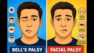 Thumbnail: Facial palsy / Bell's Palsy ( Notes for Exam )