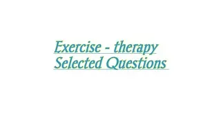 Thumbnail: Exercise - therapy Selected Questions