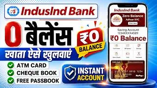 Thumbnail: IndusInd Bank Zero Balance Account Opening Online 2026 | Best Zero Balance Bank Account 2026