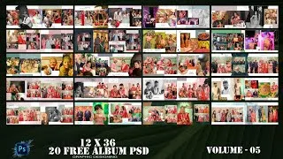 Thumbnail: NEW FREE WEDDING ALBUM PSD DOWNLOAD | 12X36 FREE ALBUM PSD