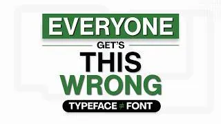 Thumbnail: 🤷🏻‍♂️ Why Poppins Isn't Actually a Font | Font vs Typeface Explained (Finally!)