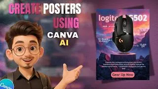 Thumbnail: Create Stunning Product Posters Using Canva AI | Step-by-Step Tutorial for Beginners🔥