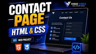 Thumbnail: Build a Contact Page Using HTML & CSS | Beginner Web Development Project