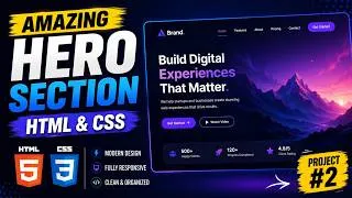 Thumbnail: Build a Stunning Hero Section with HTML & CSS | Game Selling Website #2 | Visio Virex