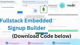 Thumbnail: Fullstack WhatsApp Embedded Signup Explained Step-by-Step MERN stack Setup Postman