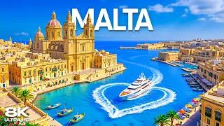 Thumbnail: Malta 🇲🇹 8K Drone Footage | World-Famous Valletta, Ancient Architecture & Mediterranean Beauty