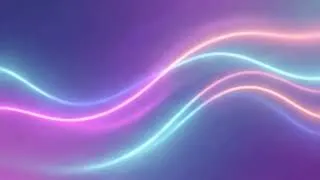 Thumbnail: Glowing neon waves abstract background mood lights | 4K relaxing wallpaper for TV