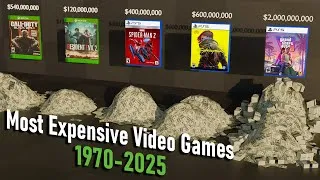 Thumbnail: Most Expensive Video Games Ever Made - 1970-2025 | Size Comparison