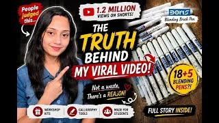 Thumbnail: 👉 Everyone Thought I Bought 18 Pens… But They Were Wrong | My Viral Video Got 1.2M Views 