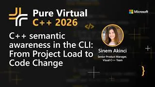 Thumbnail: C++ semantic awareness in the CLI: From Project Load to Code Change