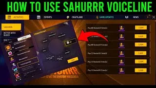 Thumbnail: Sahurrr VoiceLine Event Kaise Complete Kare Free Fire 🔥 | Sahurrr VoiceLine Kaise Use Kare