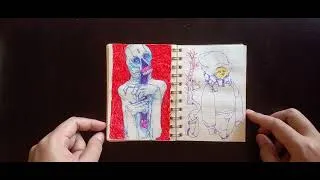 Thumbnail: A6 Sketchbook/Notebook Tour [Book 01] No talking #sketchbooktour #sketchbook #sketchbookart