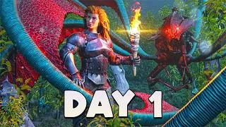 Thumbnail: SOLO Dominating Genesis On Day 1 ARK Small Tribes!