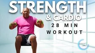 Thumbnail: Full Body Dumbbell & Chair Workout for Seniors | Advanced Cardio, Strength & Balance | Season 2 Pick
