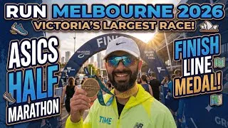 Thumbnail: 🏃‍♂️ ASICS Run Melbourne 2026: The Ultimate Half Marathon Race Day Vlog! 🇦🇺