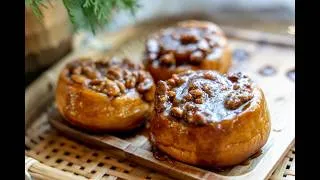 Thumbnail: Easy bake Canned Cinnamon Roll with simple hack! 🥮✨| Chef Vito's Pecan Roll Twist