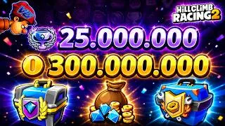 Thumbnail: 25 MILLION POINTS and 300 MILLION COINS! - Hill Climb Racing 2