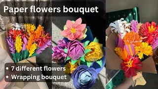 Thumbnail: How to make paper flowers | Easy flowers bouquet DIY | Gift Ideas
