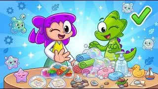 Thumbnail: Clean Hands, Happy Kids! Wash Your Hands | Viv and Denny Stories