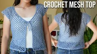 Thumbnail: Tie-Front Crochet Mesh Top Tutorial