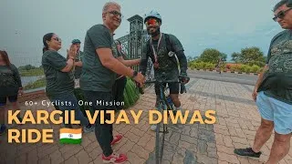 Thumbnail: 60+ Cyclists Unite to Honor Kargil Heroes | Kargil Vijay Diwas Ride 🇮🇳