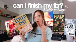 Thumbnail: can i finish 5 books in 5 days? 📖👀 *spoiler: i failed*