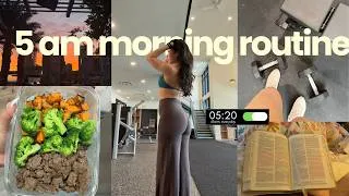 Thumbnail: 5am morning routine before my 9-5