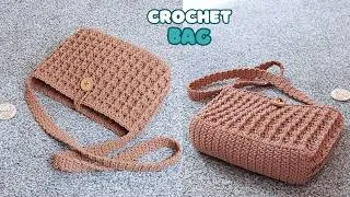 Thumbnail: Step by Step Crochet Crossbody Bag | Easy Crochet Sling Bag | Vivi Berry Crochet