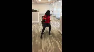 Thumbnail: Office chair race!