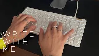 Thumbnail: Write with me 🌴 |  30 minutes ASMR typing (no talking, no music)