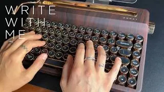 Thumbnail: Write with me 🌴 |  30 minutes ASMR typing (no talking, no music)
