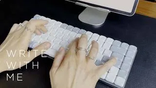 Thumbnail: Write with me 🌵 |  30 minutes ASMR typing (no talking, no music)