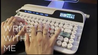 Thumbnail: Write with me | 30 minutes ASMR typing (no talking, no music)