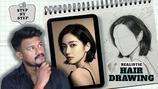 Thumbnail: How to Draw Hair Step by Step | Realistic Hair Drawing Tutorial for Beginners