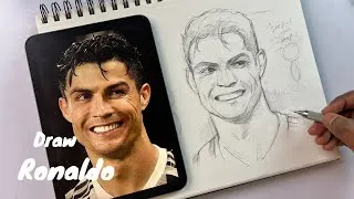Thumbnail: How to Draw Cristiano Ronaldo | Drawing Tutorial with English Caption