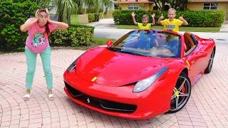 Thumbnail: We are in the Car -  Kids Story with Vlad and Niki