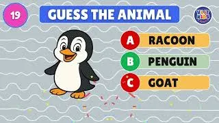 Thumbnail: Guess 100 Animals in English! Fun Quiz Game for Kids & Toddlers 🐾