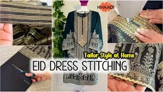 Thumbnail: Stitching Lawn Dress for EID👗How to Stitch Tailor Style Shirt at Home🧵Pico Finish Style