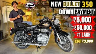 Thumbnail: Royal Enfield Bullet 350 2026 Model 🔥 || 3 Down Payment Option ✅|| Emi Kitna 🤔? Discount bullet 350