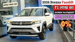 Thumbnail: Maruti Suzuki Brezza Facelift 2026 Model || Down Payment and Emi || brezza