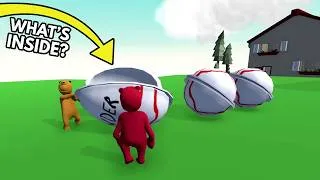 Thumbnail: GUMMY BEARS OPENING KINDER SURPRISE EGGS in HUMAN FALL FLAT