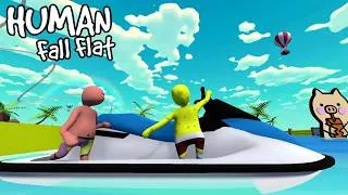 Thumbnail: SPONGEBOB AND PATRICK DRIVING JET SKI in HUMAN FALL FLAT