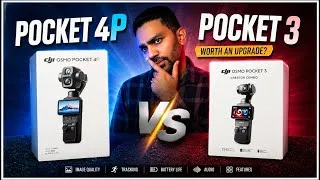 Thumbnail: DJI Osmo Pocket 4P V/S DJI Pocket 3 | Full Comparison & Review in Hindi 🔥🔥 #djipocket4p #djipocket3 