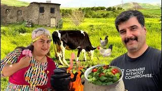 Thumbnail: real village life in iran Grandma’s Traditional Recipe Cooked on Fire