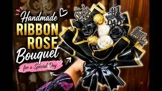 Thumbnail: DIY Satin Ribbon Rose Bouquet | Handmade Gift Bouquet That Looks So Beautiful! #diy #handmade #uae 