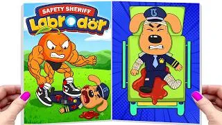 Thumbnail: [ Paper DIY ] ❤️ Making Quiet Book | WHO Attacked Sheriff Labrador?! 😭 Save Him NOW!