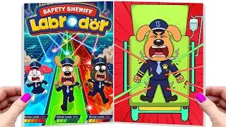 Thumbnail: [ Paper DIY ] ❤️ Making Quiet Book | NO WAY! Sheriff Labrador Can't Escape the Laser Trap! 😭