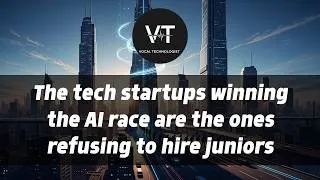 Thumbnail: The tech startups winning the AI race are the ones refusing to hire juniors